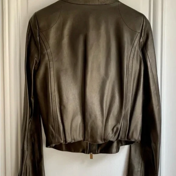 Celine Dark Brown Leather Jacket